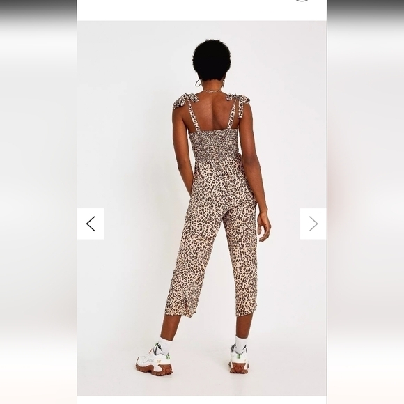 Faithfull The Brand Elsa Leopard Print Jumpsuit, Sz 4 - Picture 7 of 16